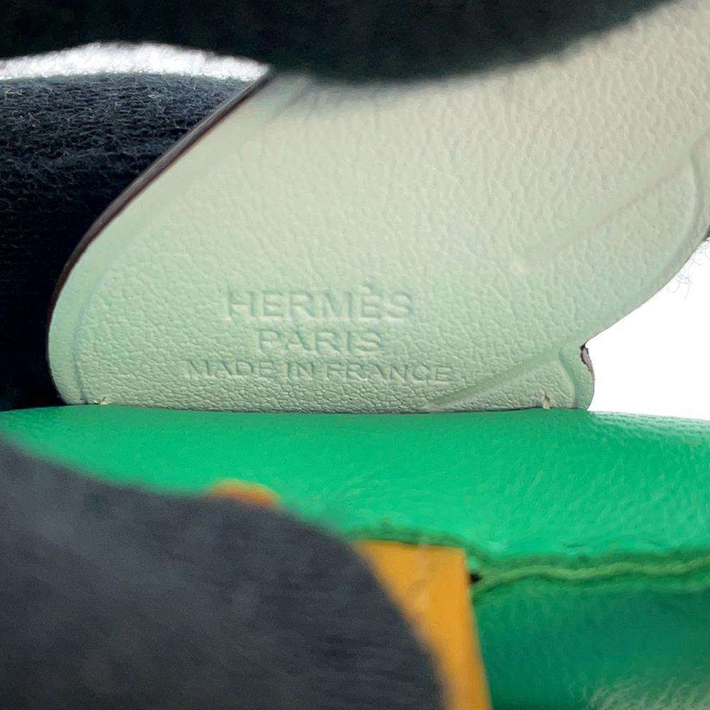 HERMES Rodeo Pegasus Size PM Menthe / Sesame / Blue Blum Lambskin